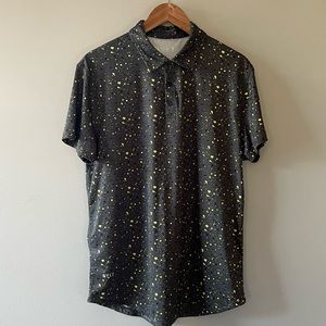 BYLT Premium Basics Men's Performance + Polo Shirt Gray Size Medium